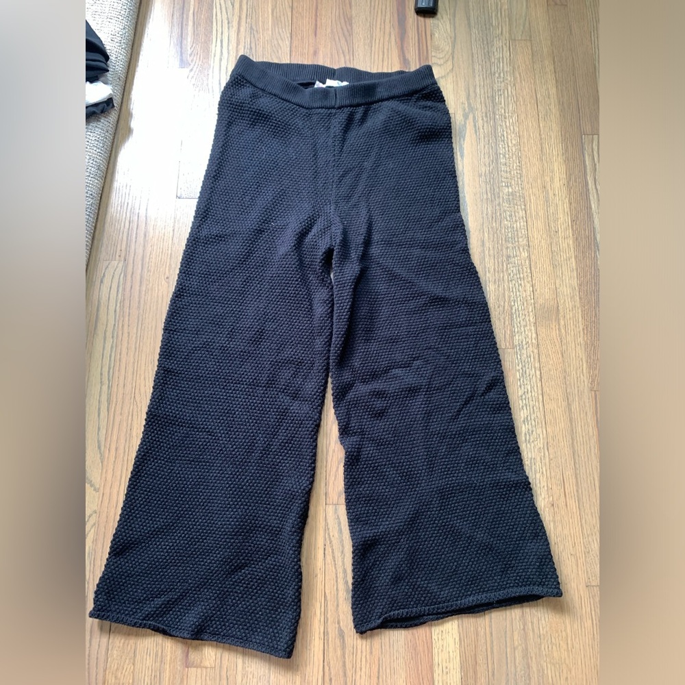 FP Beach medium cotton knit pants black
